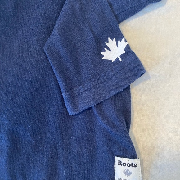 Roots Boys Blue Crewneck Long Sleeve Regular‎ Fit Classic Shirt Top Size 4T - Picture 2 of 5